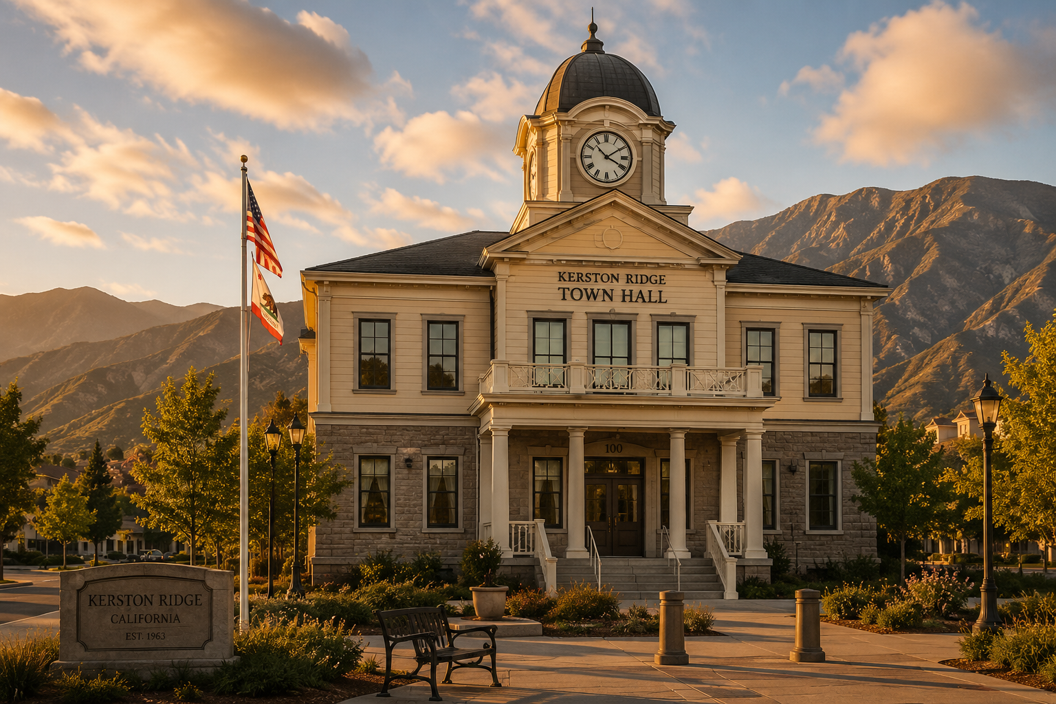 Kerston Ridge Town Hall in the California foothills